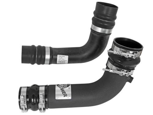 Afe - Advance Flow Engineering - 46-20084-B | AFE Power BladeRunner 3 IN & 2-3/4 IN Aluminum Hot and Cold Charge Pipe Kit Black (2010-2012 Ram 2500, 3500 L6-6.7L td)