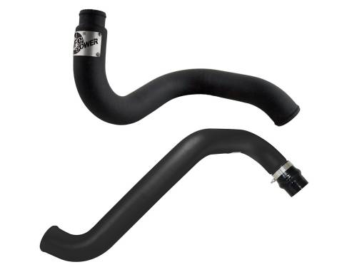 Afe - Advance Flow Engineering - 46-20045 | AFE Power BladeRunner 3 IN Aluminum Hot and Cold Charge Pipe Kit Black (2002-2004 Silverado, Sierra 250 HD, 3500 HD V8-6.6L td)