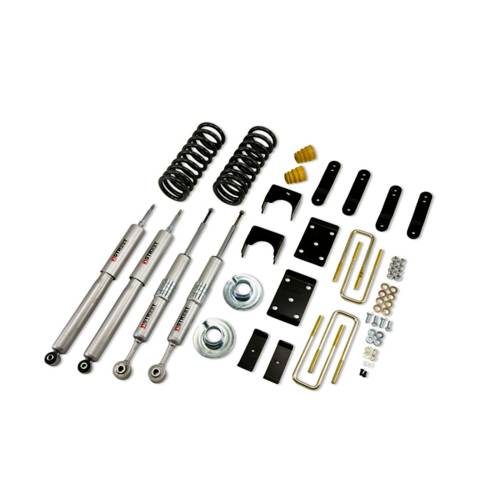 Belltech - 441SP | Belltech 2 Inch Front / 4 Inch Rear Lowering Kit with Street Performance Shocks (2007-2018 Tundra 2WD | V8)