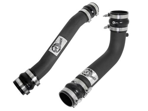 Afe - Advance Flow Engineering - 46-20034-B | AFE Power BladeRunner 3 IN & 3-1/2 IN Aluminum Hot and Cold Charge Pipe Kit Black (2007-2009 Ram 2500, 3500 L6-6.7L td)