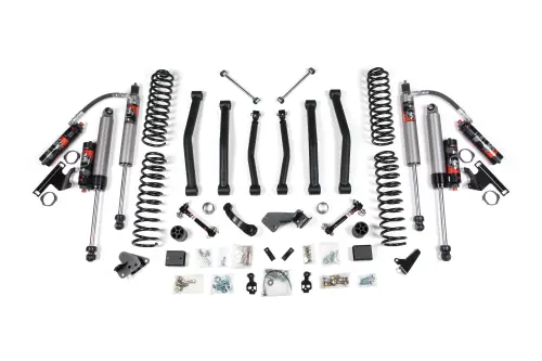 BDS Suspension - BDS1714FPE | BDS Suspension 4 Inch Lift Kit For Jeep Wrangler / Wrangler JK 2 Door | Fox 2.5 Performance Elite Shocks, Sway Bar Link Disconnects