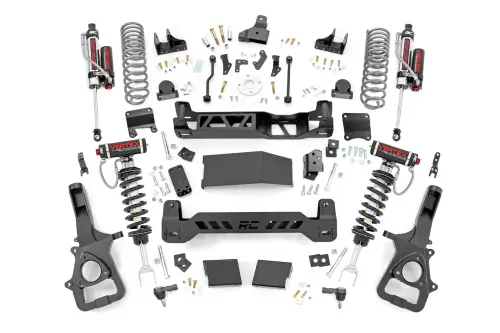 Rough Country - 88450 | Rough Country 6 Inch Lift Kit Ram 1500 4WD | With 22 Inch Factory Wheels, Vertex Coilovers With Vertex Shocks
