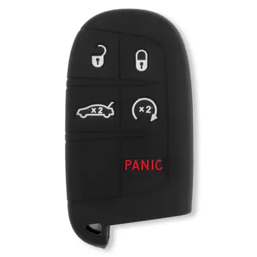 Recon Truck Accessories - 264002DG1BK | Recon Black Silicone Key Fob Cover (Dodge 2013-2018 RAM )