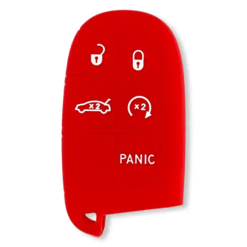 Recon Truck Accessories - 264002DG1RD | Recon Red Silicone Key Fob Cover (Dodge 2013-2018 RAM )