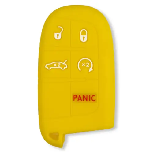 Recon Truck Accessories - 264002DG1YL | Recon Yellow Silicone Key Fob Cover (Dodge 2013-2018 RAM )