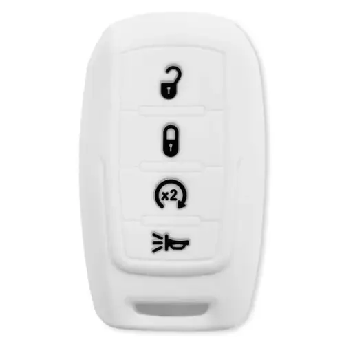Recon Truck Accessories - 264002DG2WH | Recon White Silicone Key Fob Cover (Dodge 2019-2025 RAM )