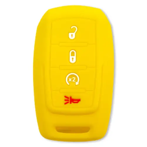 Recon Truck Accessories - 264002DG2YL | Recon Yellow Silicone Key Fob Cover (Dodge 2019-2025 RAM )