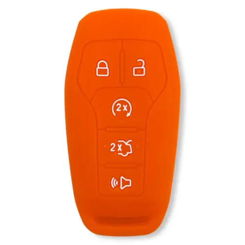 Recon Truck Accessories - 264002FD1OR | Recon Orange Silicone Key Fob Cover (2014-2017 F150, F250, F350)