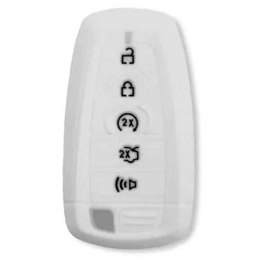 Recon Truck Accessories - 264002FD2WH | Recon White Silicone Key Fob Cover (2018-2025 F150, F250, F350)