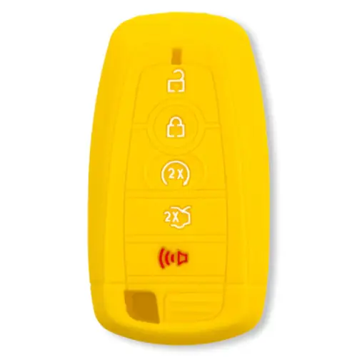 Recon Truck Accessories - 264002FD2YL | Recon Yellow Silicone Key Fob Cover (2018-2025 F150, F250, F350)