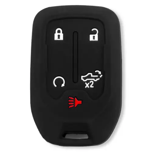 Recon Truck Accessories - 264002GM1BK | Recon Black Silicone Key Fob Cover (2019-2021 Silverado, Sierra 1500, 2500 HD, 3500 HD)