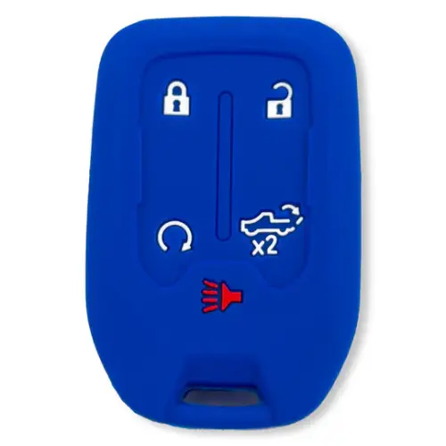 Recon Truck Accessories - 264002GM1BL | Recon Blue Silicone Key Fob Cover (2019-2021 Silverado, Sierra 1500, 2500 HD, 3500 HD)