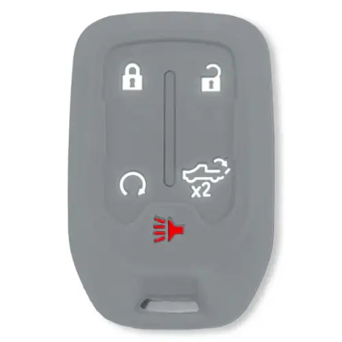 Recon Truck Accessories - 264002GM1GY | Recon Gray Pantone 443 C Silicone Key Fob Cover (2019-2021 Silverado, Sierra 1500, 2500 HD, 3500 HD)