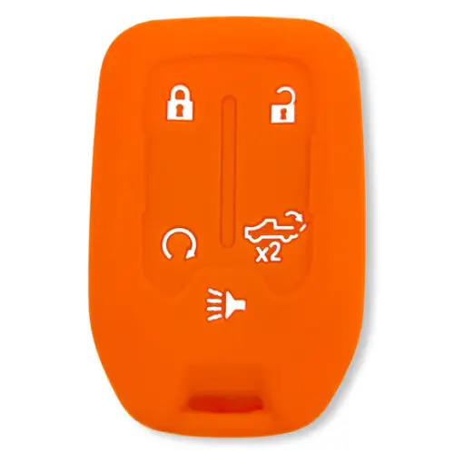 Recon Truck Accessories - 264002GM1OR | Recon Orange Silicone Key Fob Cover (2019-2021 Silverado, Sierra 1500, 2500 HD, 3500 HD)