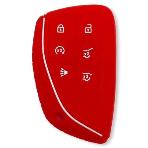 Recon Truck Accessories - 264002GM3RD | Recon Red Silicone Key Fob Cover (2021-2025 Suburban, Tahoe, Yukon)