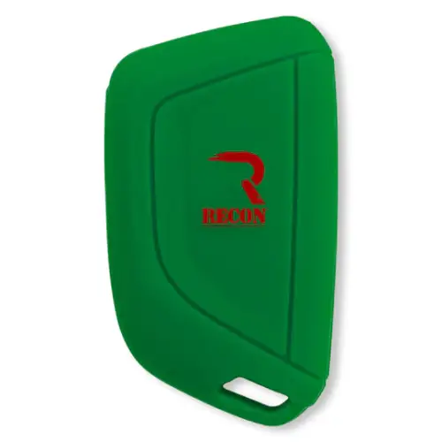 Recon Truck Accessories - 264002GM4GR | Recon Green Pantone 356 C Silicone Key Fob Cover (2021-2025 Escalade)