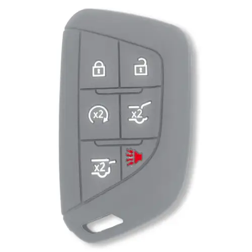 Recon Truck Accessories - 264002GM4GY | Recon Gray Pantone 443 C Silicone Key Fob Cover (2021-2025 Escalade)