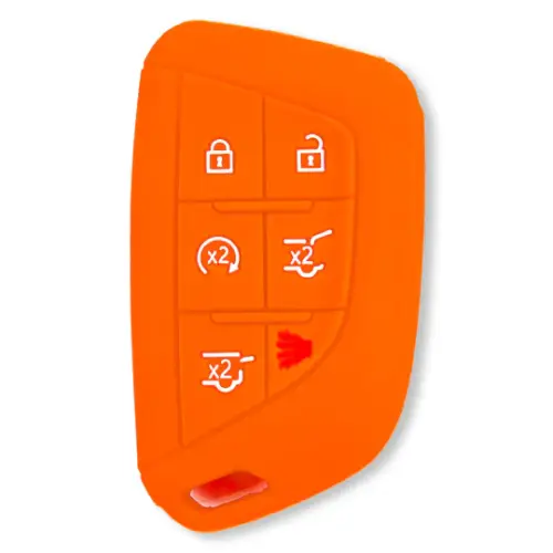 Recon Truck Accessories - 264002GM4OR | Recon Orange Silicone Key Fob Cover (2021-2025 Escalade)