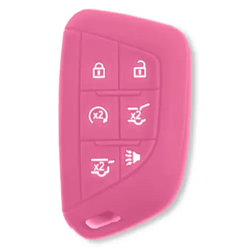 Recon Truck Accessories - 264002GM4PK | Recon Pink Pantone 6051 C Silicone Key Fob Cover (2021-2025 Escalade)