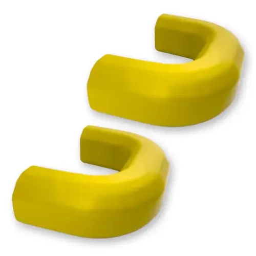 Recon Truck Accessories - 264004CHHDYL | Recon Yellow Tow Hook Covers 2-Piece Set of Silicone Covers (2020-2025 Silverado 2500 HD, 3500 HD)