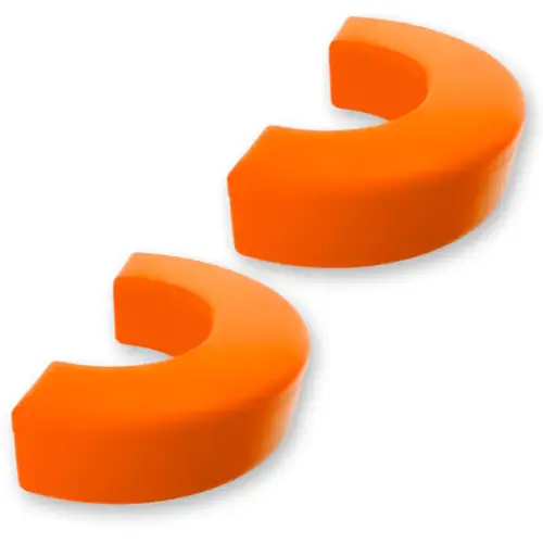 Recon Truck Accessories - 264004CHLDOR | Recon Orange Tow Hook Covers 2-Piece Set of Silicone Covers (2020-2025 Silverado 1500)