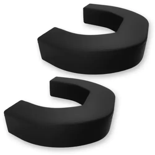 Recon Truck Accessories - 264004DGBK | Recon Black Tow Hook Covers 2-Piece Set of Silicone Covers (2021-2024 Ram 1500)