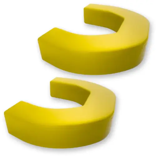 Recon Truck Accessories - 264004DGYL | Recon Yellow Tow Hook Covers 2-Piece Set of Silicone Covers (2021-2024 Ram 1500)