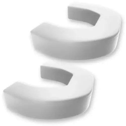Recon Truck Accessories - 264004DGHDWH | Recon White Tow Hook Covers 2-Piece Set of Silicone Covers (2021-2024 Ram 2500, 3500)