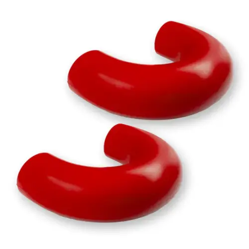 Recon Truck Accessories - 264004FSDRD | Recon Red Tow Hook Covers 2-Piece Set of Silicone Covers (2017-2023 F250, F350 Super Duty)