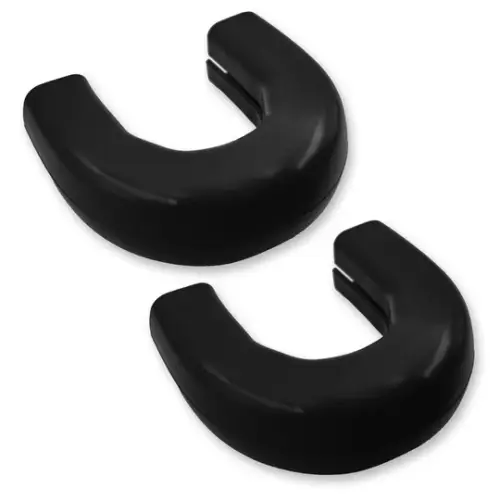 Recon Truck Accessories - 264004GMHDBK | Recon Black Tow Hook Covers 2-Piece Set of Silicone Covers (2020-2025 Sierra 2500HD, 3500 HD)