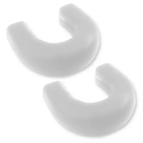 Recon Truck Accessories - 264004GMHDWH | Recon White Tow Hook Covers 2-Piece Set of Silicone Covers (2020-2025 Sierra 2500HD, 3500 HD)