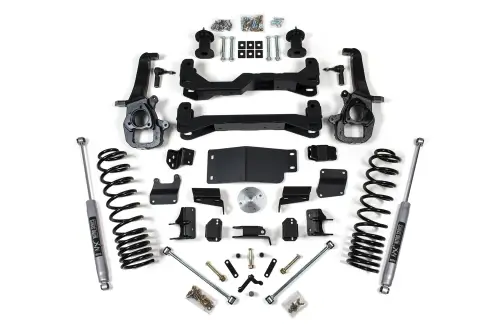 BDS Suspension - BDS1796H | BDS Suspension 4 Inch Lift Kit For Ram 1500 4WD | Rear NX2 Nitro Series Shocks, OE Knuckle Large Bore