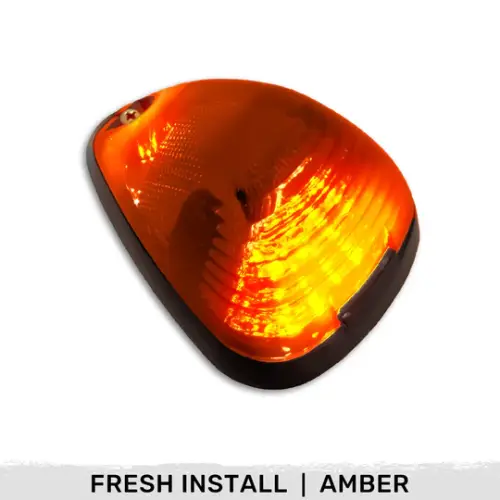 Recon Truck Accessories - 264143AMHPAMX | Recon 1-Piece Amber Cab Roof Light Kit 2-Way Front & Rear Facing Ultra High-Power Amber LEDs Amber Lens (1999-2016 F250, F350 Super Duty For Models That DID NOT Come With Factory Cab Lights)