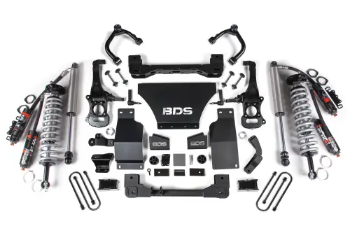 BDS Suspension - BDS1856PES | BDS Suspension 2.5 Inch Lift Kit For Chevrolet Silverado Or GMC Sierra 1500 4WD | Diesel, Fox 2.5 Performance Elite Coil-Over, Rear Fox 2.5 Performance Elite Shocks