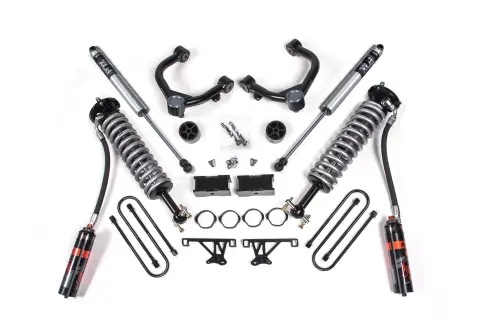 BDS Suspension - BDS1858PES | BDS Suspension 1.5 Inch Lift Kit For Chevrolet Silverado Or GMC Sierra 1500 4WD | Fox 2.5 Performance Elite Coil-Over, Rear Fox 2.5 Performance Elite Shocks