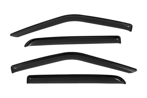 Rough Country - 931524 | Rough Country Side Window Deflectors Tape On Rain Guard For Ford F-150 / F-250 Super Duty / F-350 Super Duty