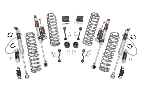 Rough Country - 79344 | Rough Country 2.5 Inch Lift Kit For Jeep Wrangler Unlimited 4WD | 4 Door, M1R Monotube