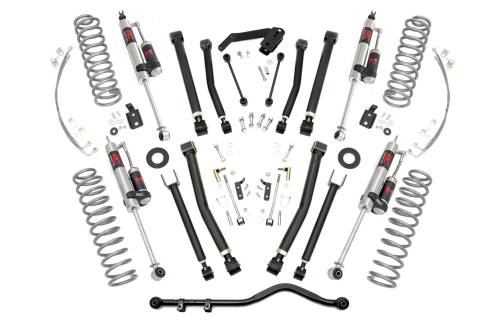 Rough Country - 67344 | Rough Country 4 Inch Lift Kit X Series For Jeep Wrangler JK 4WD | 2 Door, M1R Monotube Shocks