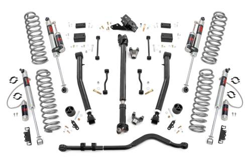 Rough Country - 91744 | Rough Country 3.5 Inch Lift Kit, 2 Door For Jeep Wrangler JL 4WD | M1R Monotube Shocks