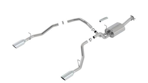 Borla - 140753 | Borla ATAK Cat Back Exhaust System Angle-Cut Tips (2019-2024 Ram 1500 5.7L V8 2WD/4WD)