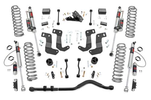 Rough Country - 79844 | Rough Country 3.5 Inch Lift Kit For Jeep Wrangler JL Unlimited 4xe 4WD | 4 Door, 4xe, M1R Monotube Shocks