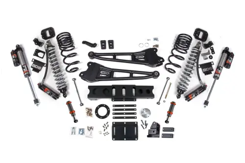 BDS Suspension - BDS2100PESB | BDS Suspension 6 Inch Lift Kit With Radius Arm For Ram 2500 4WD Diesel | Fox 2.5 Coil-Over Performance Elite, Fox 2.0 Hydro Bump Stop
