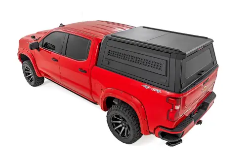 Rough Country - 73404 | Rough Country Truck Bed Cap For Chevrolet Silverado 1500 / GMC Sierra 1500 | Modular, 5' 10" Bed