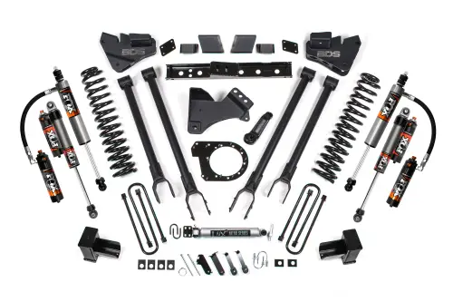 BDS Suspension - BDS2218FPE | BDS Suspension 6 Inch Lift Kit With 4 Link For Ford F-350 Super Duty DRW 4WD Diesel | Fox 2.5 Performance Elite Shocks