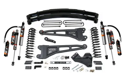 BDS Suspension - BDS2233FPE | BDS Suspension 4 Inch Lift Kit With Radius Arm For Ford F-250 / F-350 Super Duty 4WD Diesel | Rear Lift Leaf Spring, Fox 2.5 Performance Elite Shocks