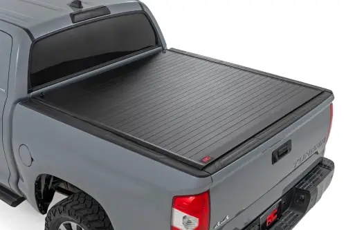 Rough Country - 50514550 | Rough Country Hard Roll Up Bed Cover For Toyota Tundra | 5'7" Bed