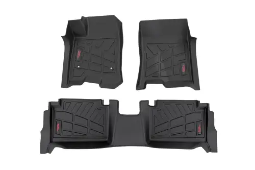 Rough Country - SM21313 | Rough Country Sure Fit Floor Mats For Chevy Colorado / GMC Canyon | First & Second Row