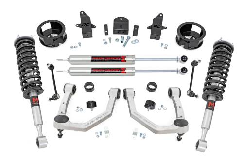 Rough Country - 72642 | Rough Country 3.5 Inch Lift Kit Toyota Land Cruiser 4WD | M1 Struts With M1 Rear Shocks