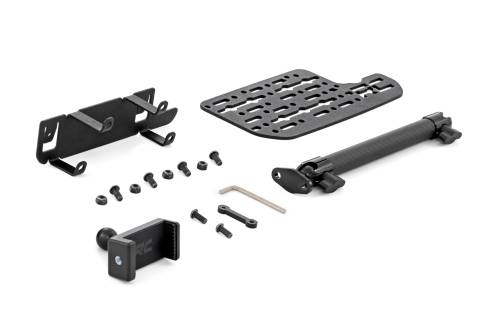 Rough Country - 33007 | Rough Country Accessory Dash Mount For Ram 1500 2WD/4WD | With 8.4 Inch Touchscreen Phone, With 10 Inch Extension Arm For Non-Magsafe Devices