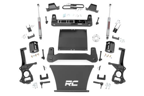 Rough Country - 111430 | Rough Country Suspension 6 Inch Lift Kit For Chevrolet Silverado 1500 | With 5.3L V8 or 6.2L V8 Engine, Factory Multi-Leaf Spring, Strut Spacers With N3 Rear Shocks